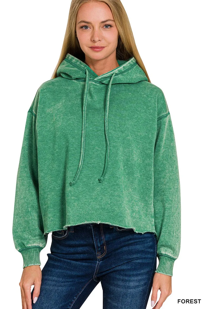 Acid Washed Fleece Hoodie (More Colors)