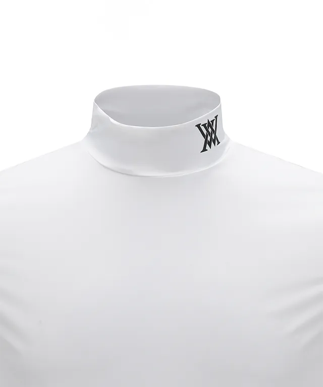 ANEW Golf: Men Cold Fabric High Neck T-Shirt - White