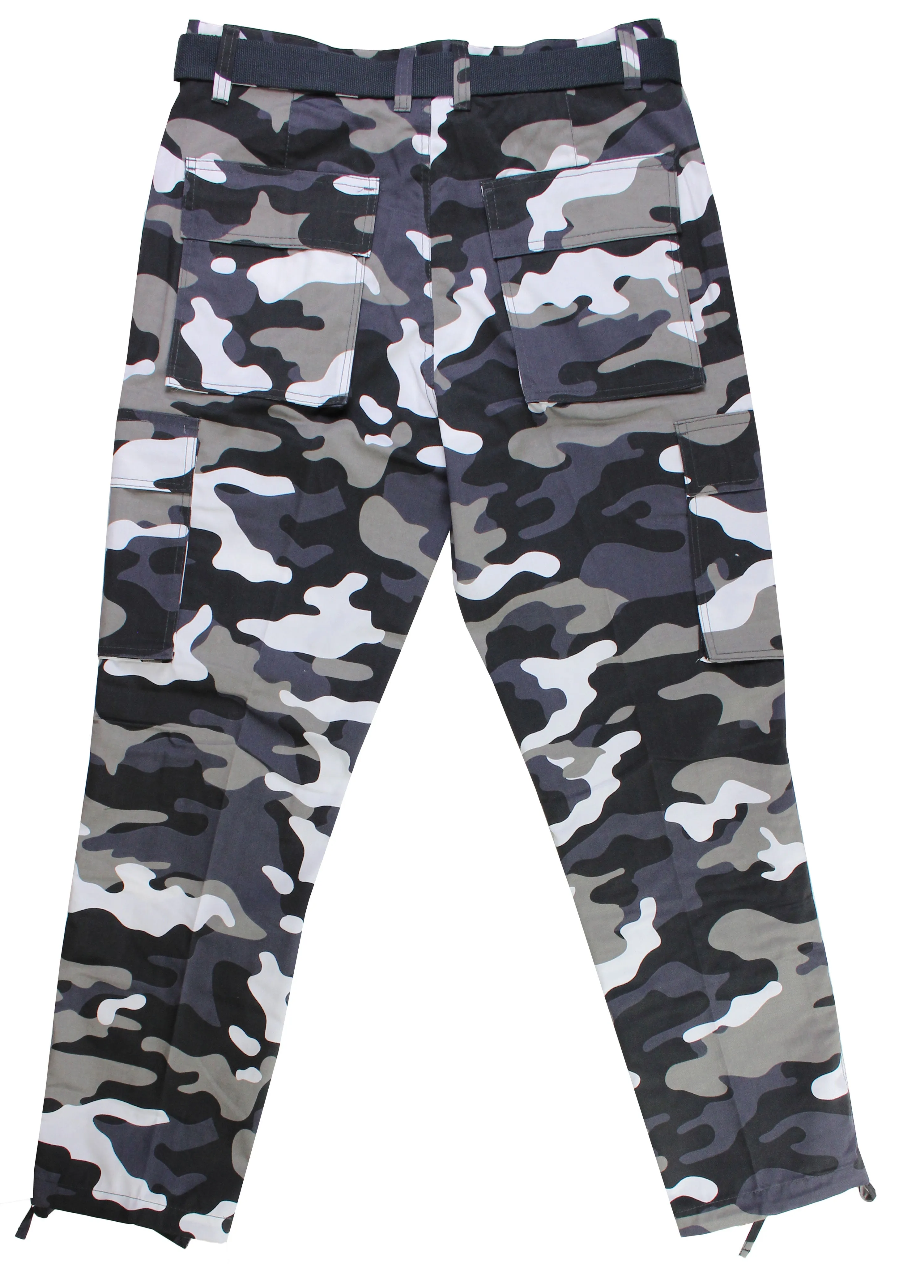AP13122X: Big & Tall Camo Cargo Pants With Belt