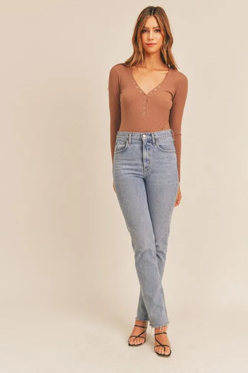 Ava Ribbed Bodysuit
