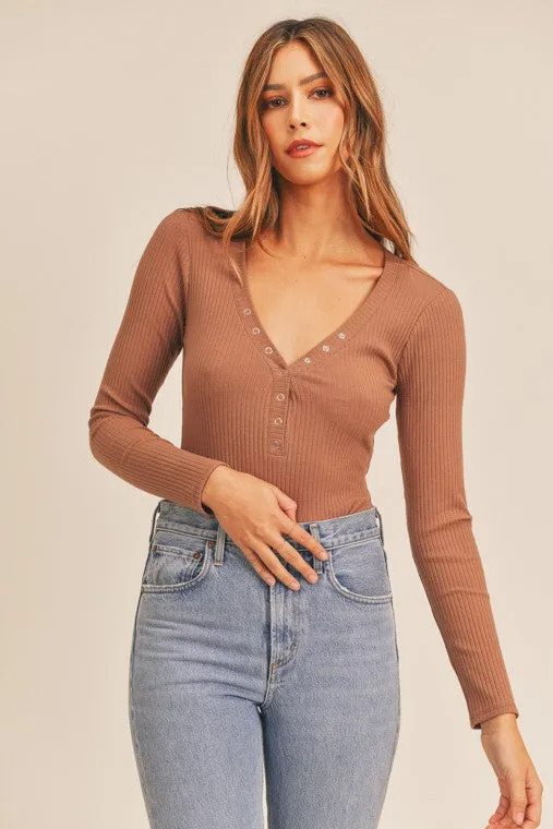 Ava Ribbed Bodysuit