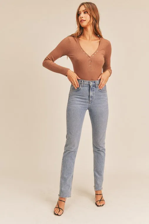 Ava Ribbed Bodysuit