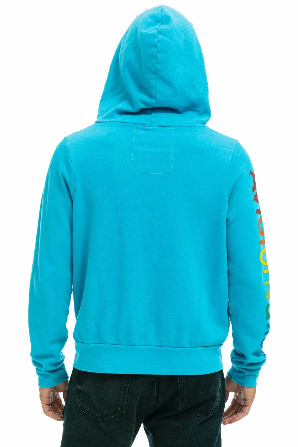 AVIATOR NATION NEW YORK CITY HOODIE - NEON BLUE