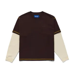 Awake NY Waffle Long Sleeve 'Washed Brown'