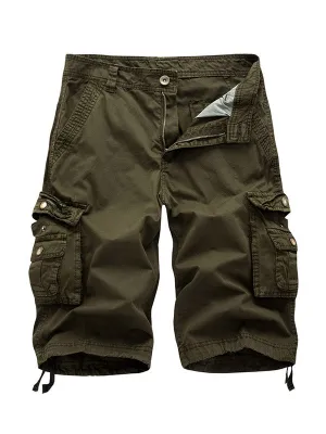 Big Pockets Twill Bermuda Cargo Shorts