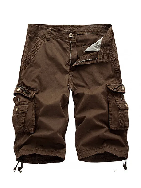 Big Pockets Twill Bermuda Cargo Shorts