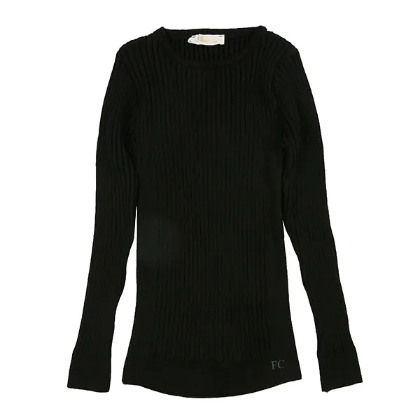 Black ribbed top by Alitsa
