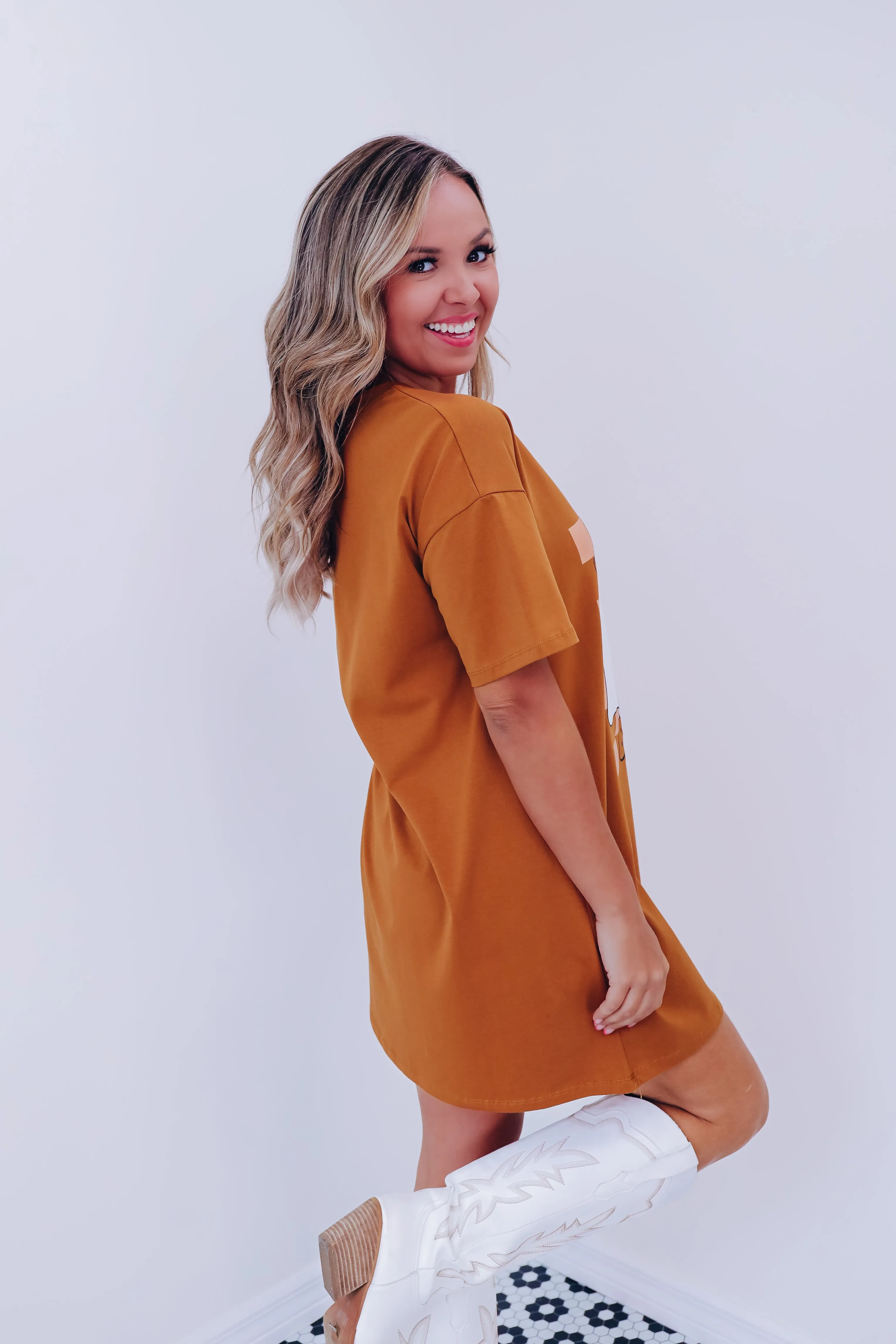 Boo Haw Graphic T-Shirt Dress