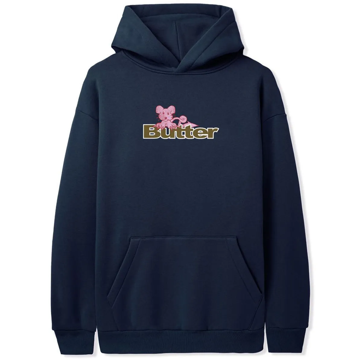 Butter Goods - Rat Logo Hoodie Navy