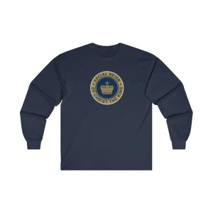 Christ the King Crown Navy long sleeve Tee Shirt