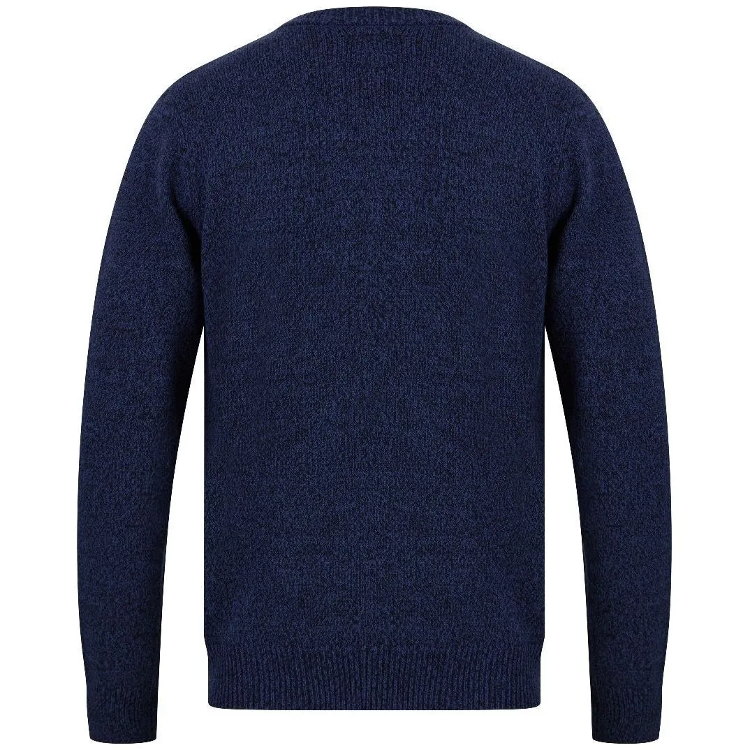 Christmas Snowman Shades LED Light Up Mens Jumper - Navy