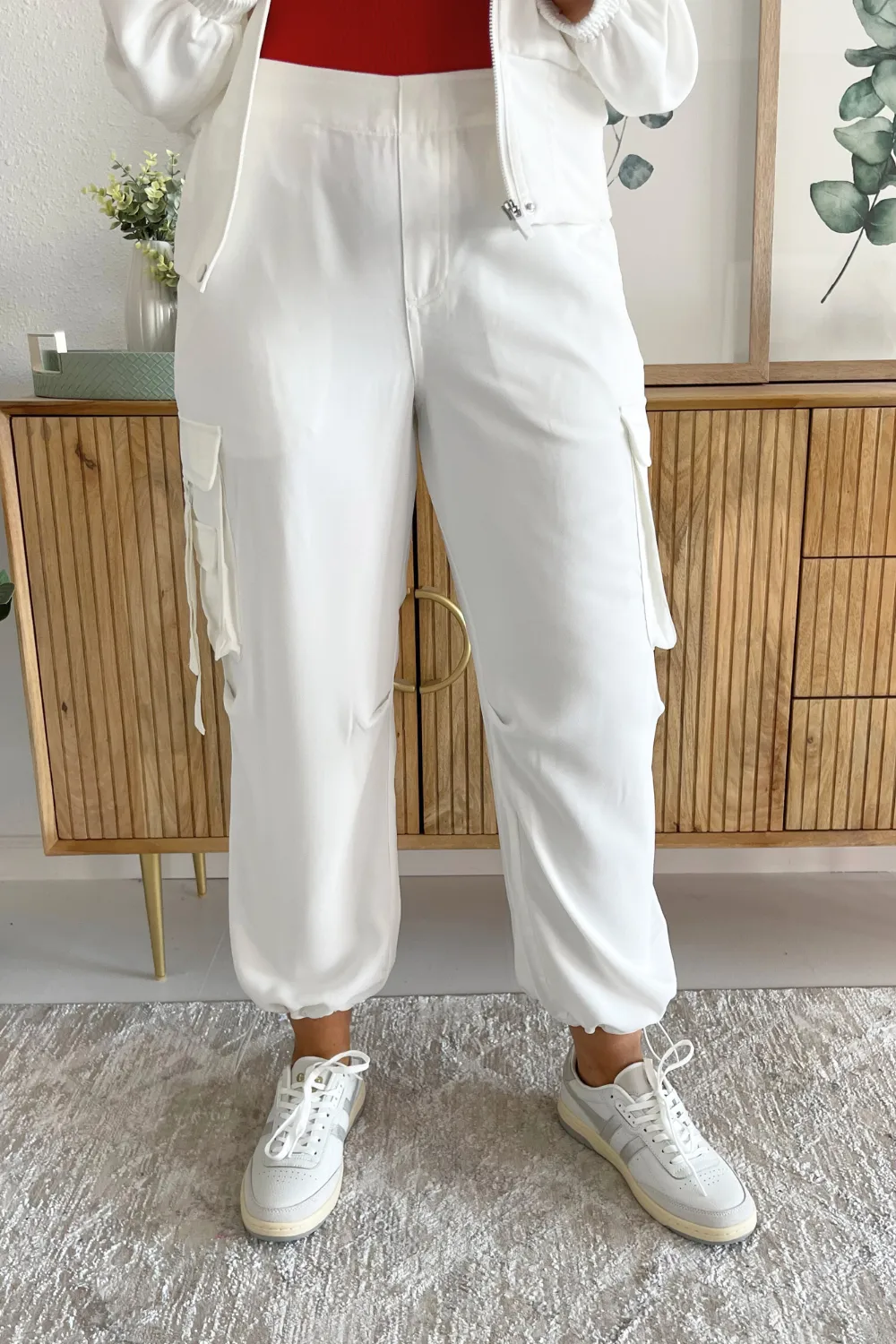 Cinch Hem Pullon Parachute Cargo Pants