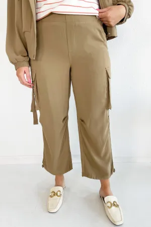 Cinch Hem Pullon Parachute Cargo Pants