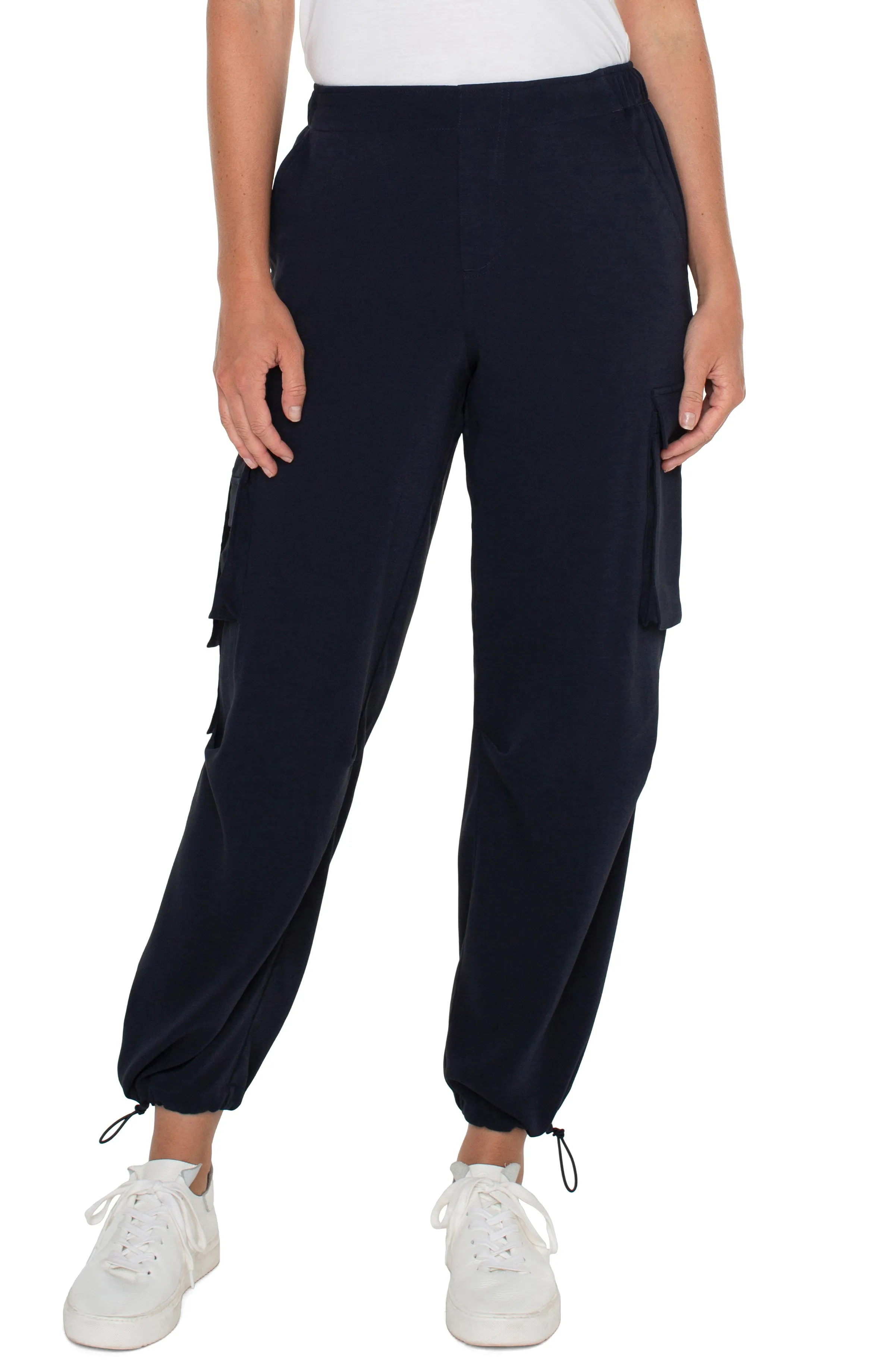 Cinch Hem Pullon Parachute Cargo Pants