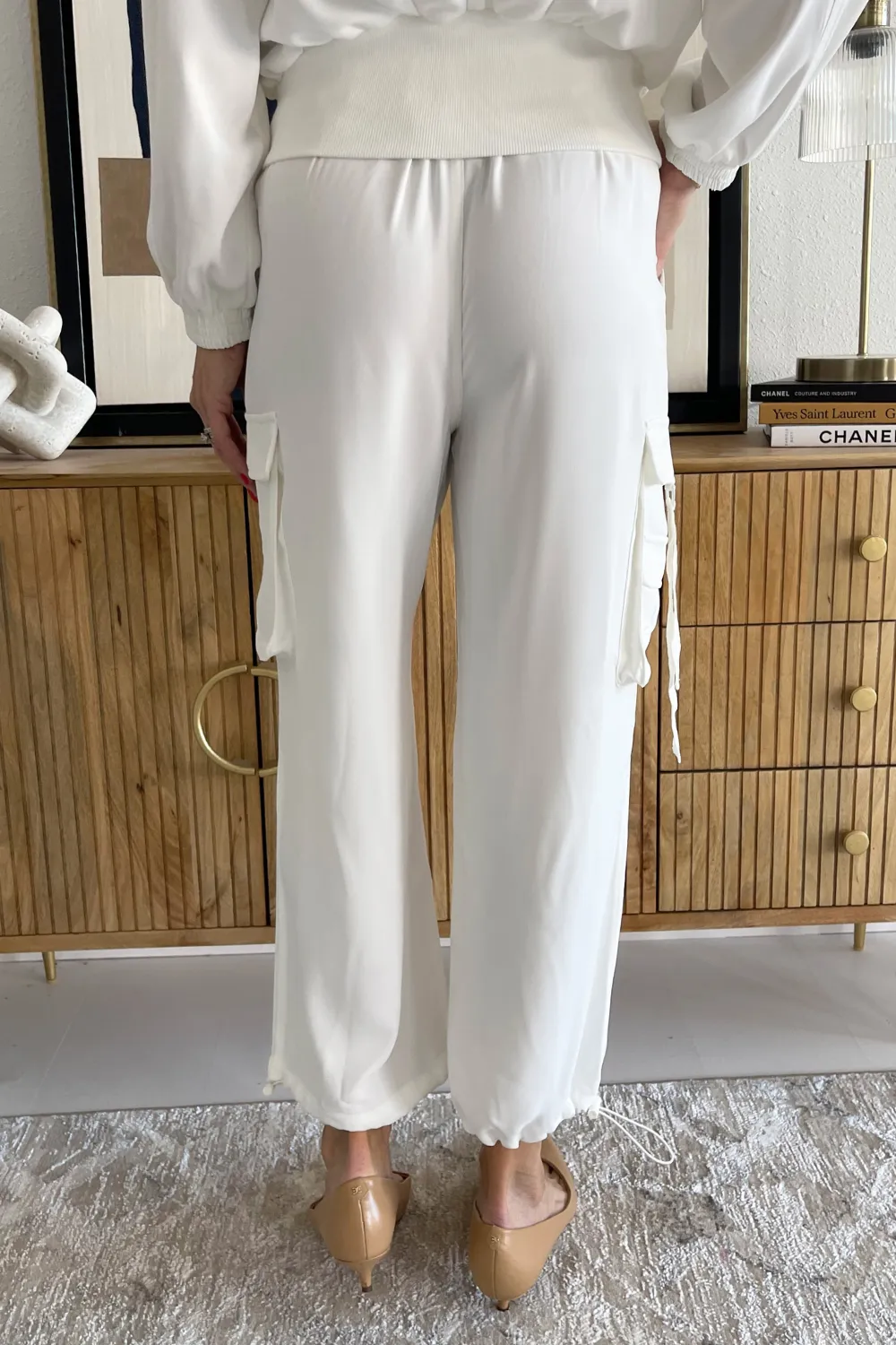 Cinch Hem Pullon Parachute Cargo Pants