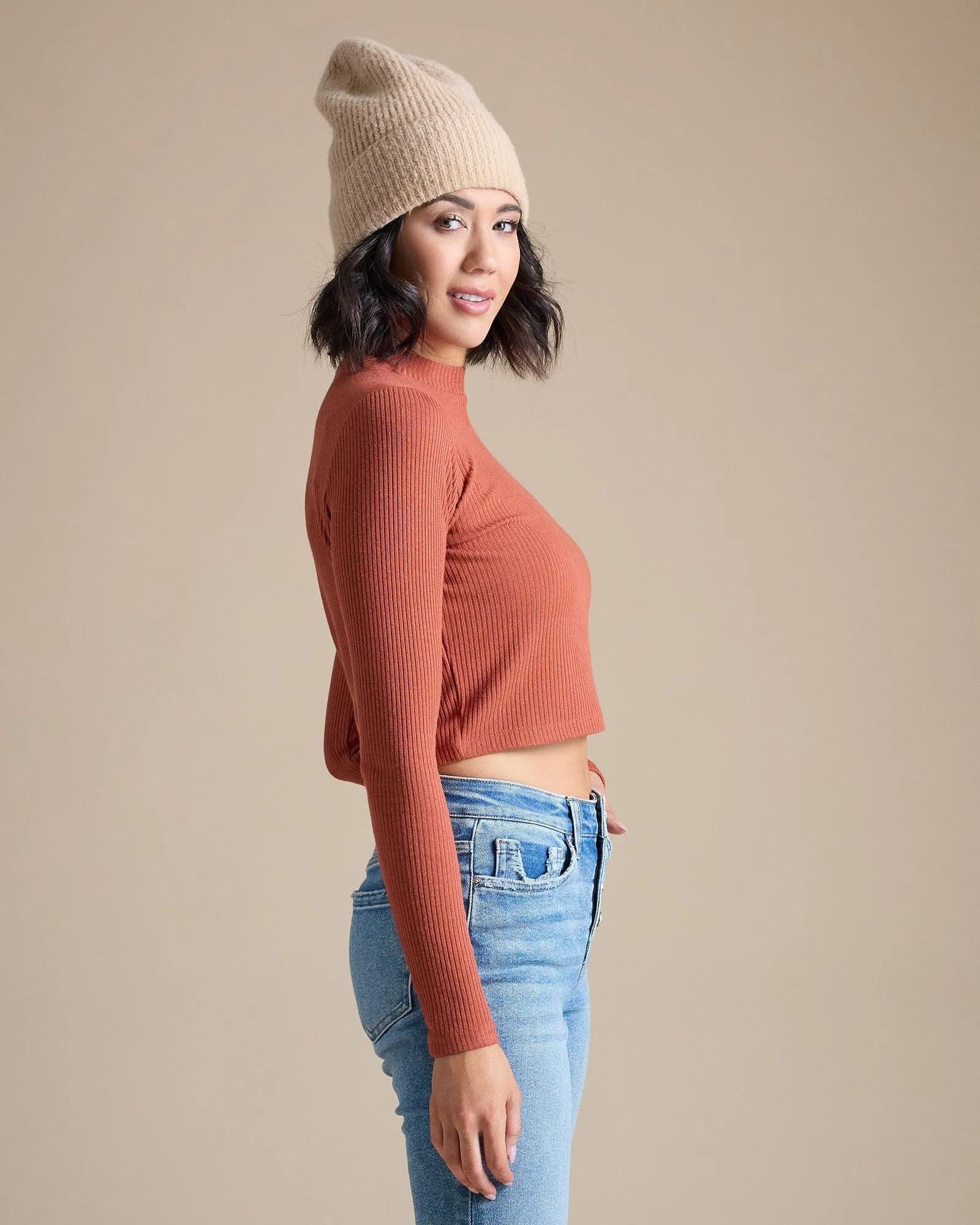 Claire Ribbed Top
