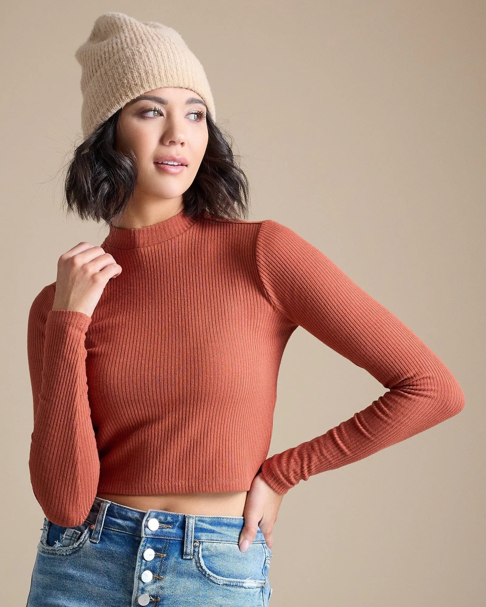 Claire Ribbed Top