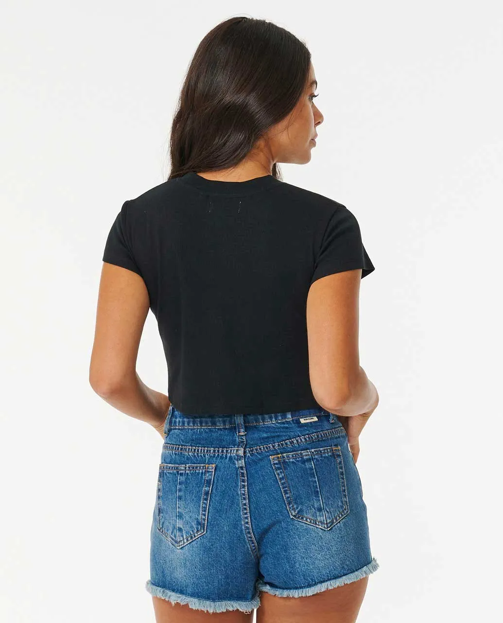 CLASSIC RIBBED TEE - BLACK