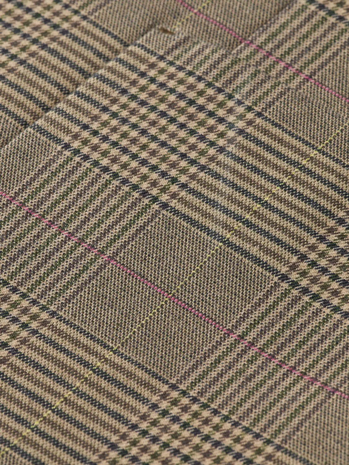 Classic Yarn Dyed Check Blazer in Taupe Check
