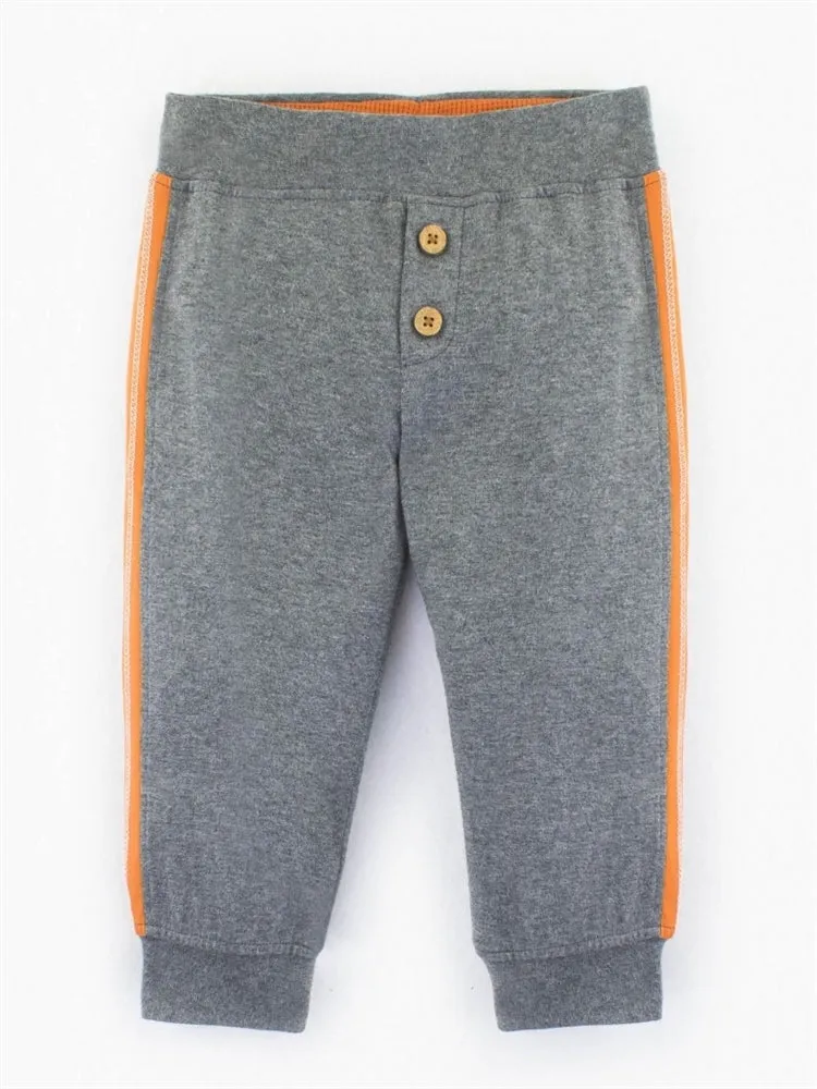 Colored Organics Evan Jersey Jogger Pant (Heather Grey/Clementine)
