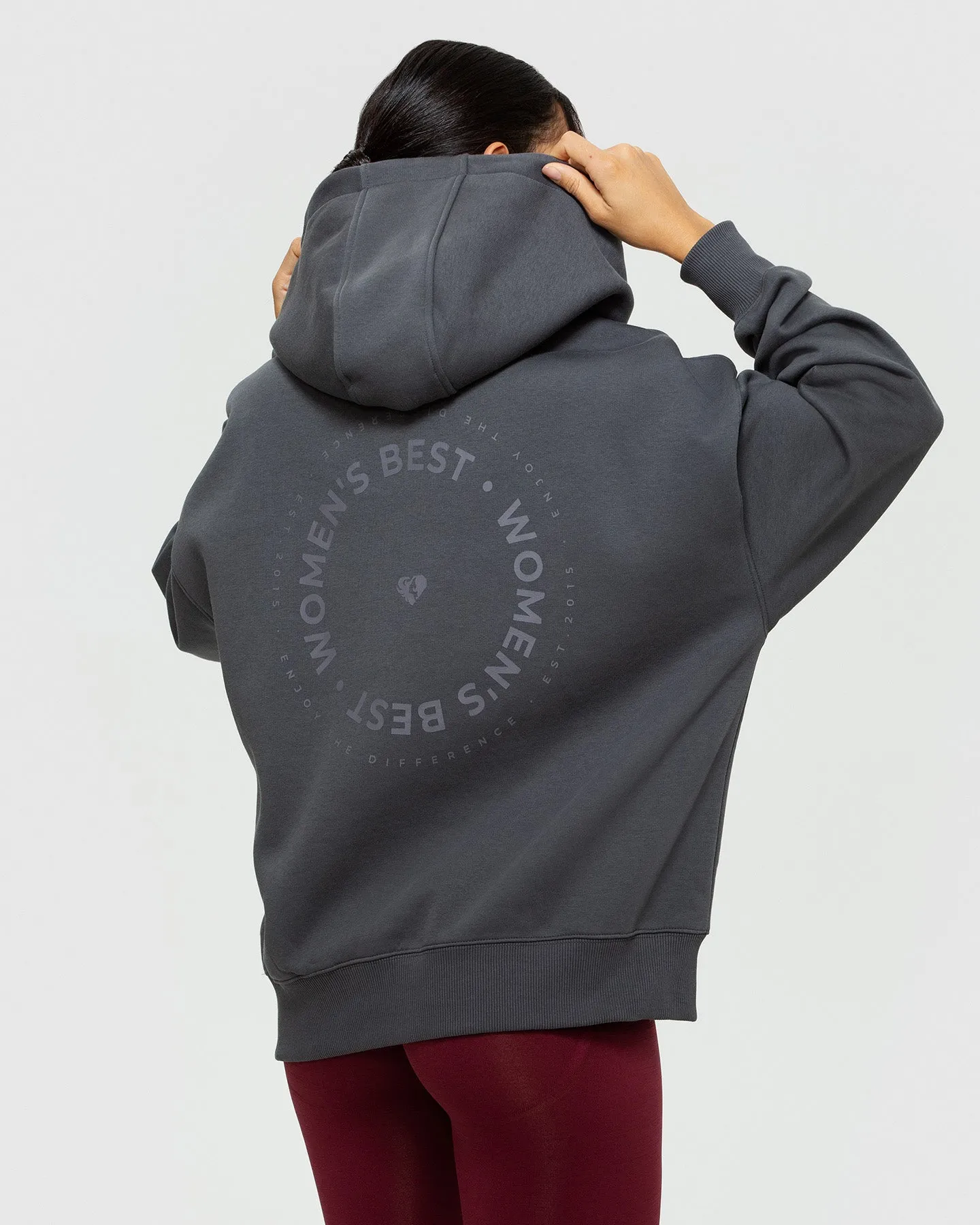 Comfort Oversized Graphic Hoodie | Graphite