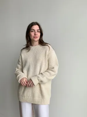 cream wool crew sweater