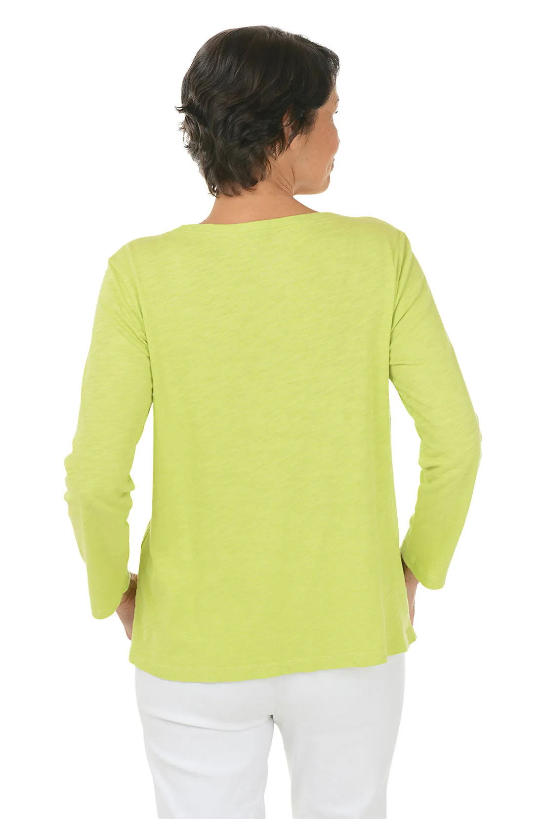 Daiquiri Painted Sunflower 3/4 Sleeve Top