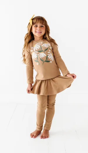 Daisy | Taupe Fleece skirted SET
