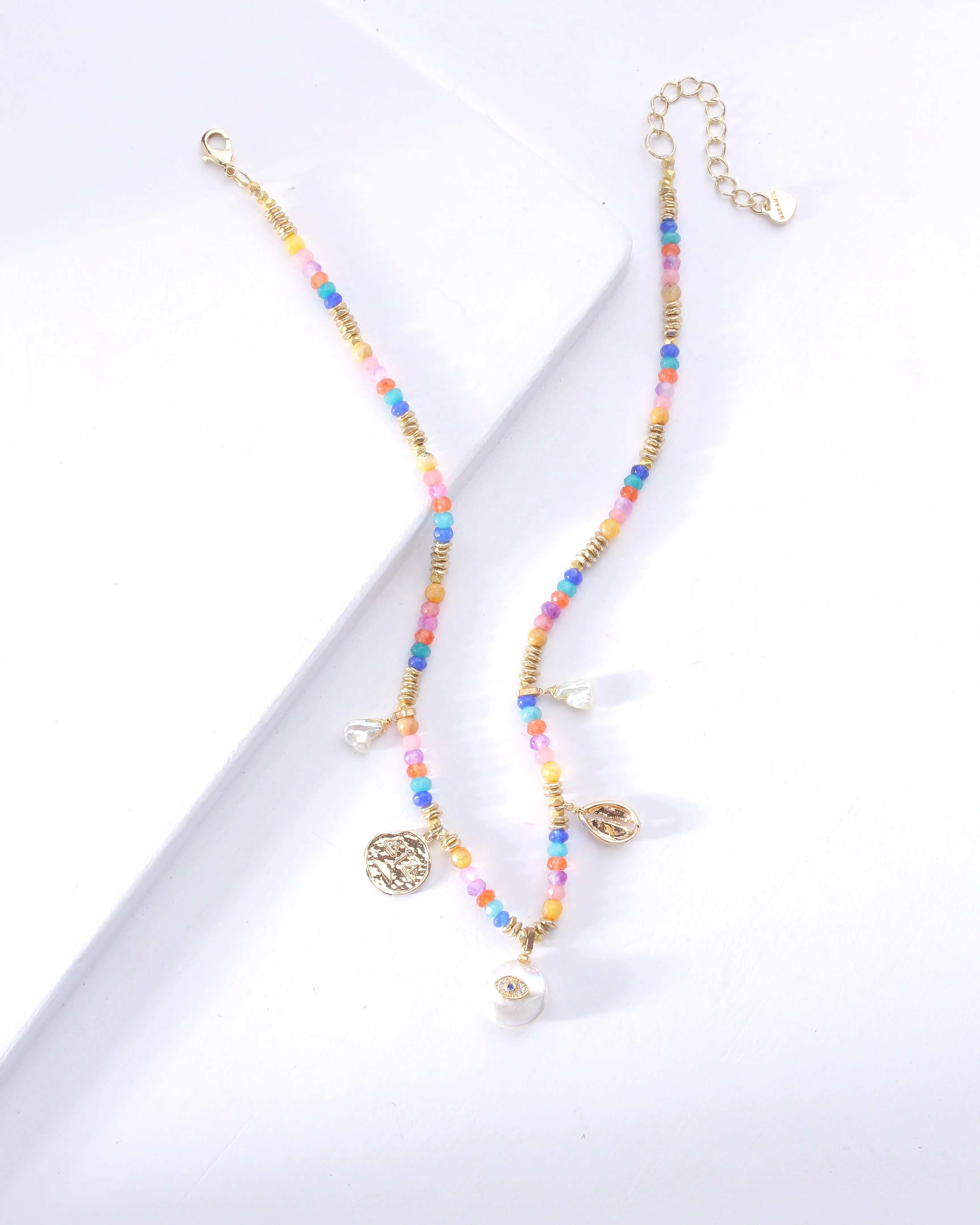 Daniellie Mixed Gemstone Necklace