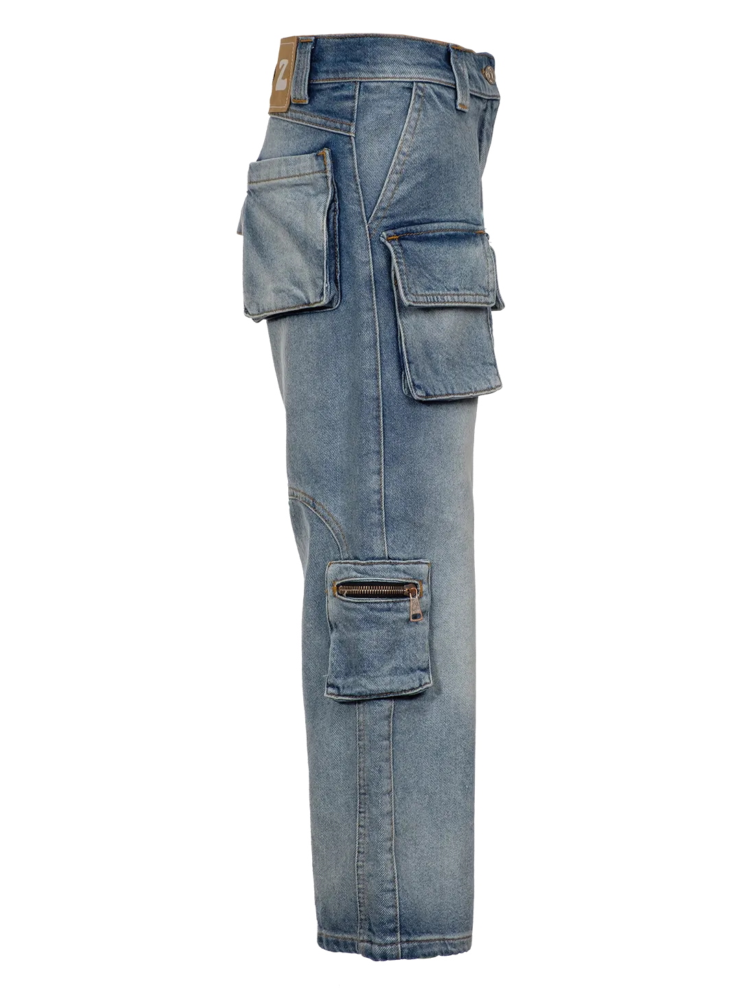 DENIM CARGO PANTS