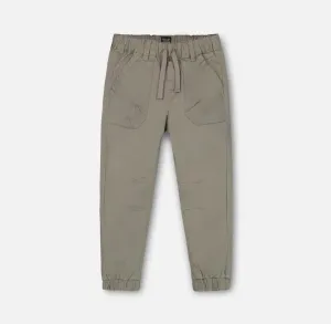 Deux Par Deux Twill Jogger Castor Gray