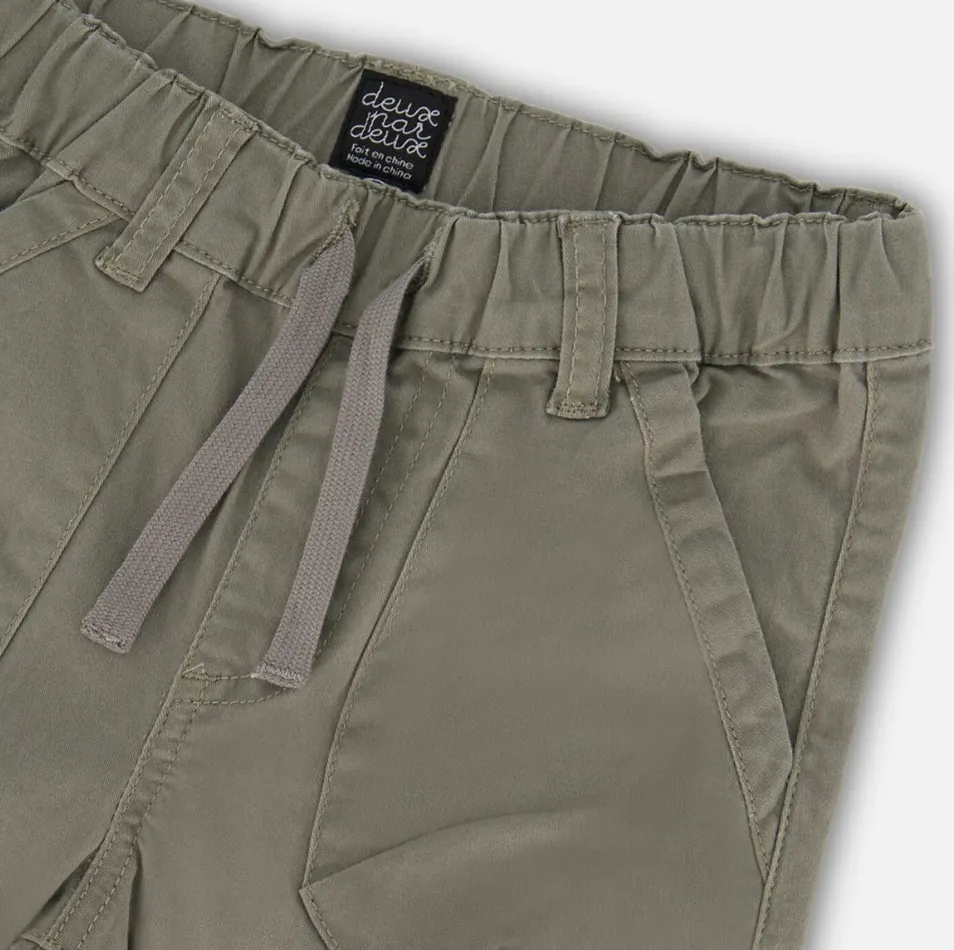 Deux Par Deux Twill Jogger Castor Gray
