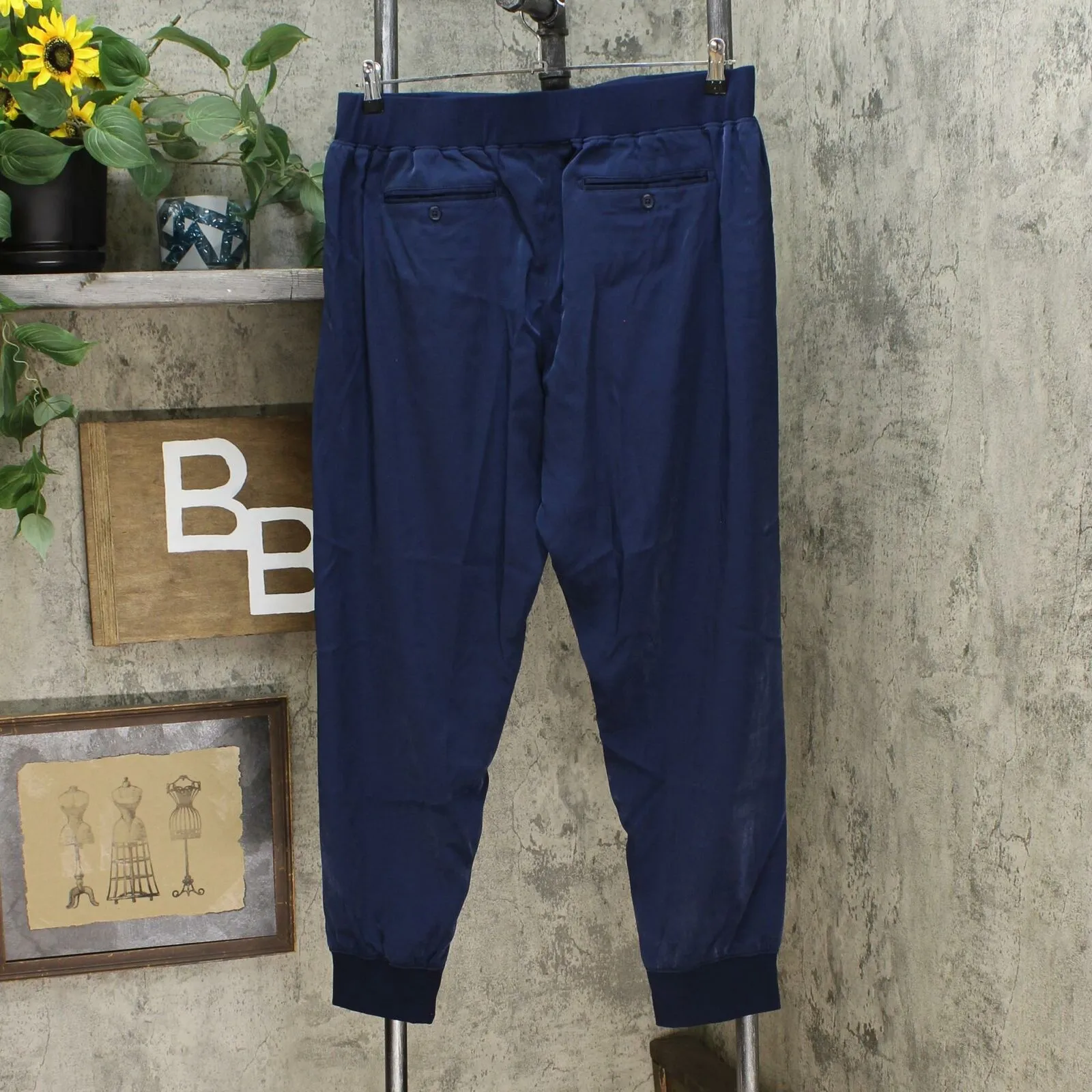 DG2 by Diane Gilman Women's Satin Pull-On Jogger Pants