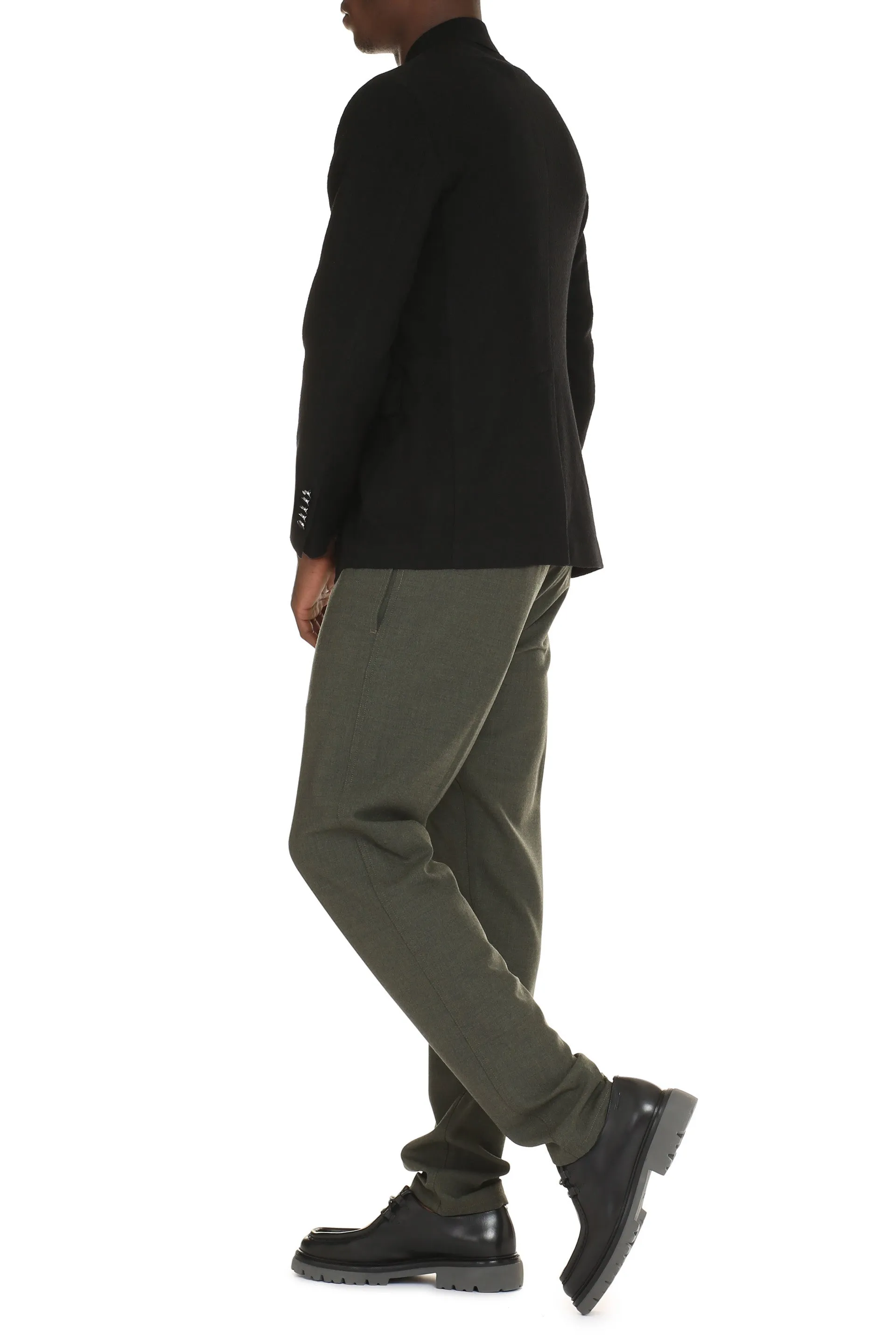 Double-breasted wool jacket