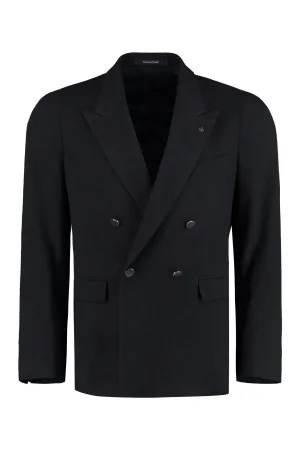 Double-breasted wool jacket