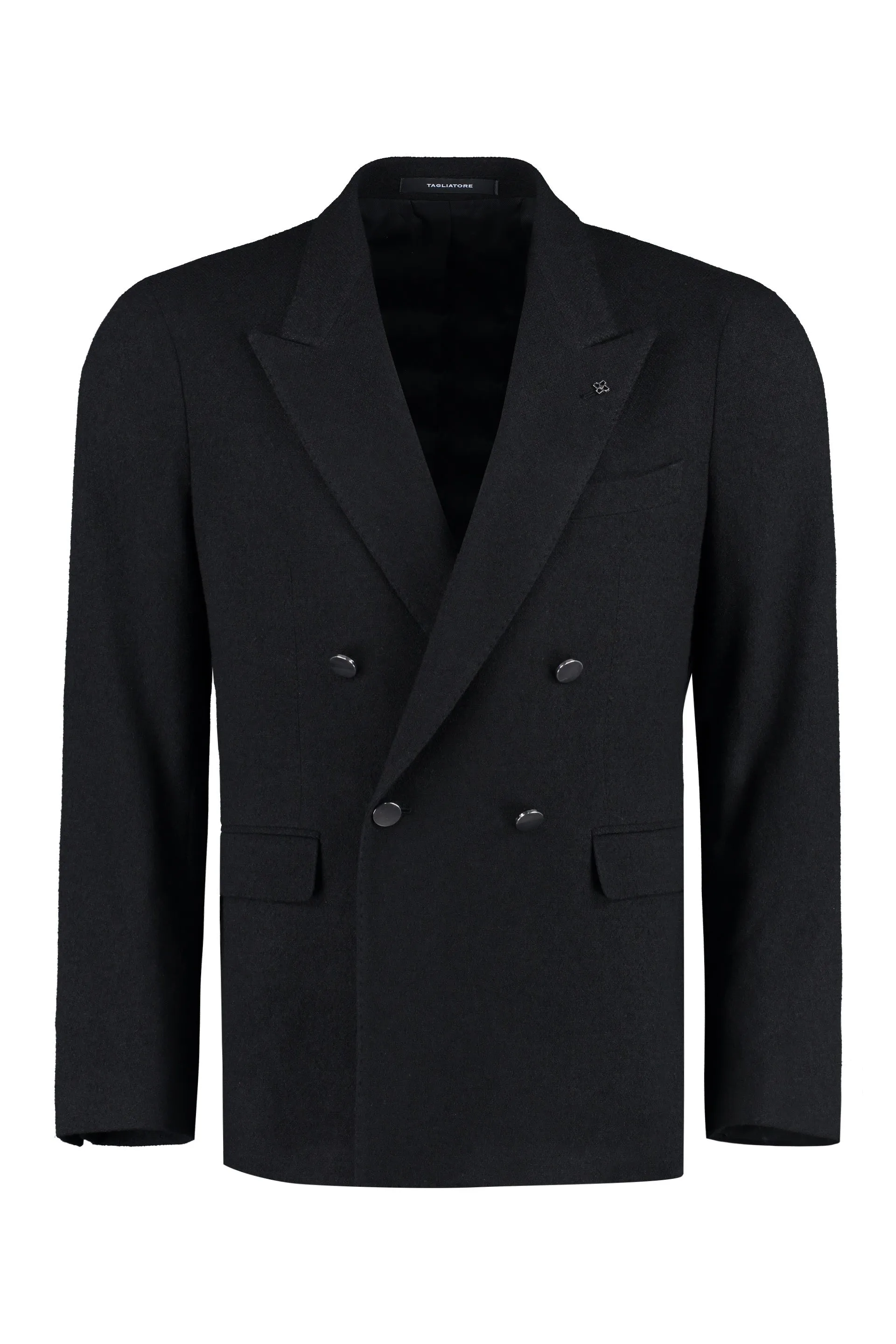 Double-breasted wool jacket
