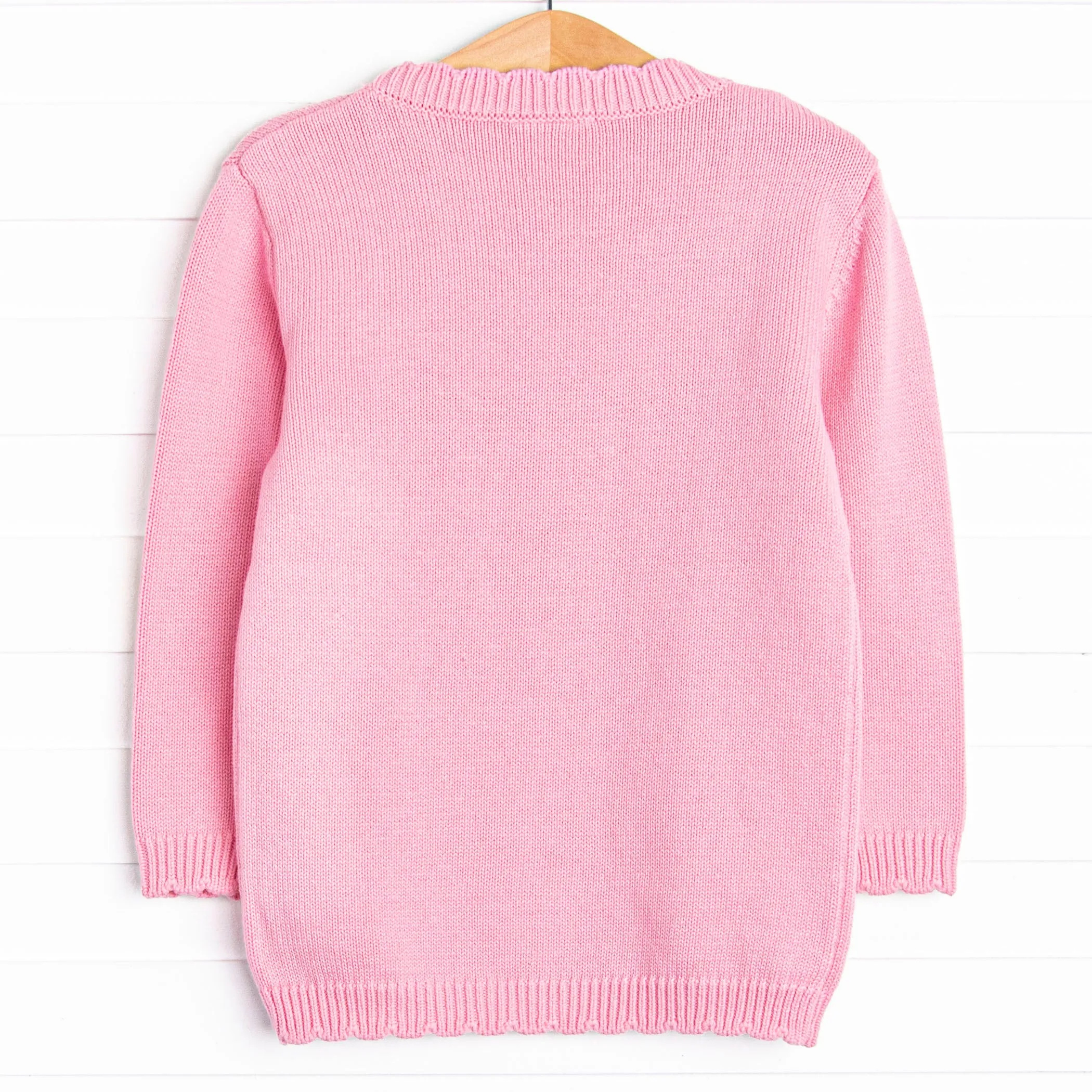 Double Scoop Sweater, Pink