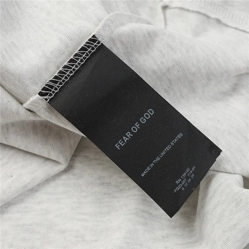FEAR OF GOD Flocked G letter pattern T-Shirts