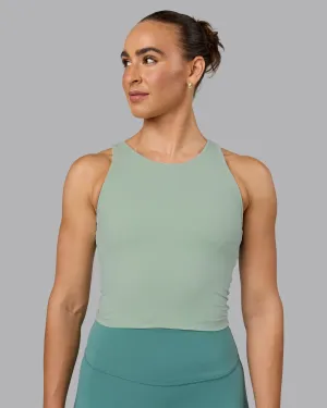Flow Shelf Bra Performance Tank - Surf Spray