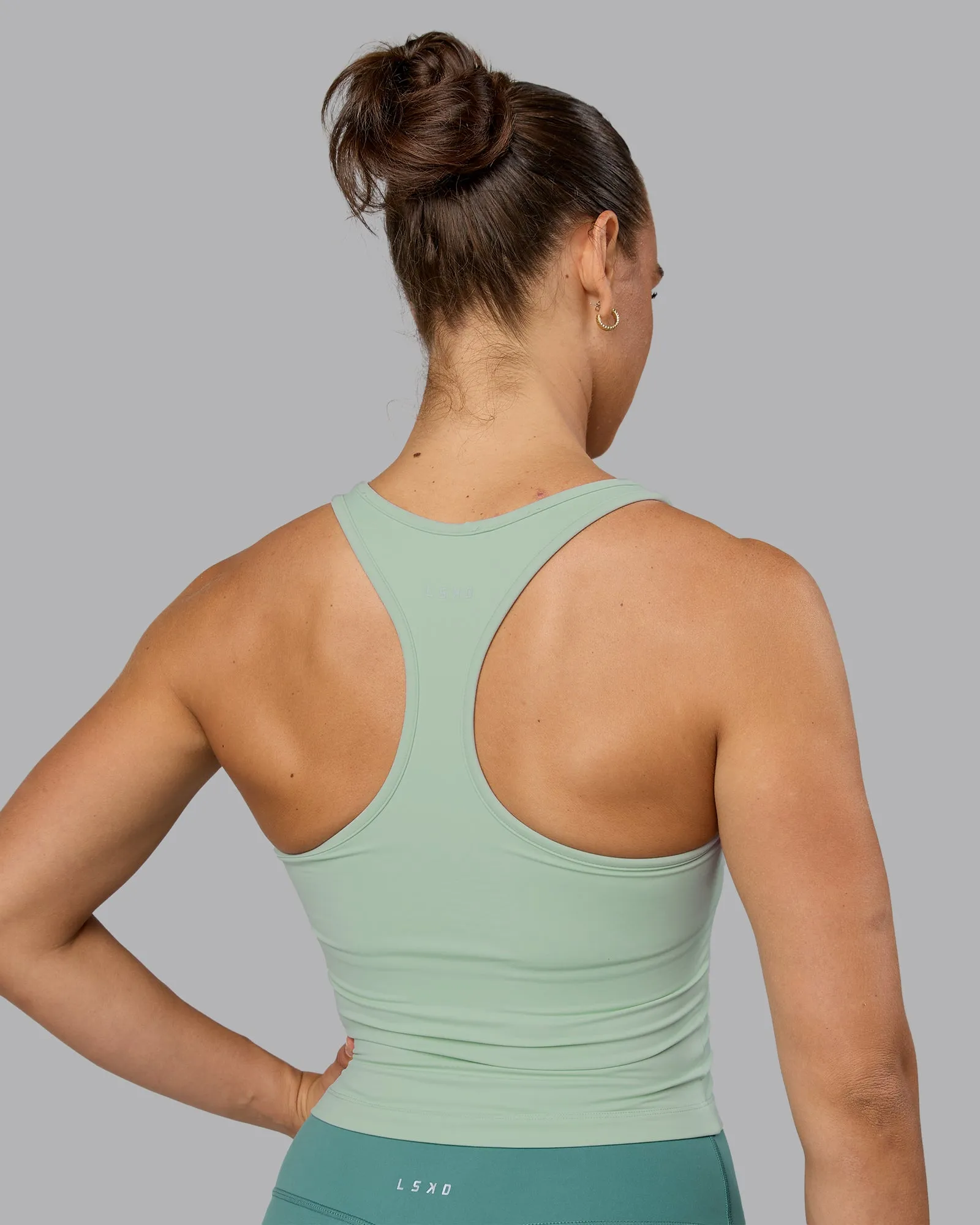 Flow Shelf Bra Performance Tank - Surf Spray