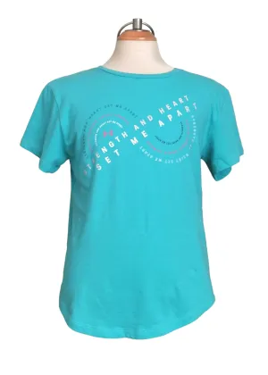 GIRL SIZE MEDIUM (10/12 YEARS) - UNDER ARMOUR, Loose Fit Heat Gear T-Shirt VGUC B35