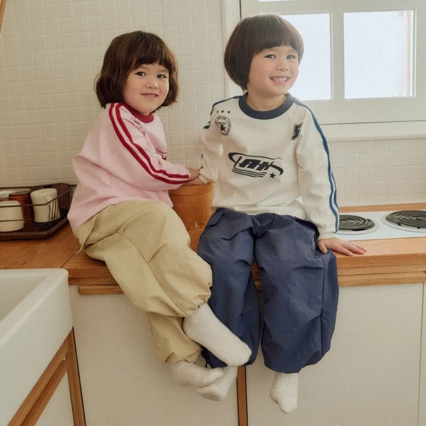 Girls & Boys Parachute Cargo Pants - Navy