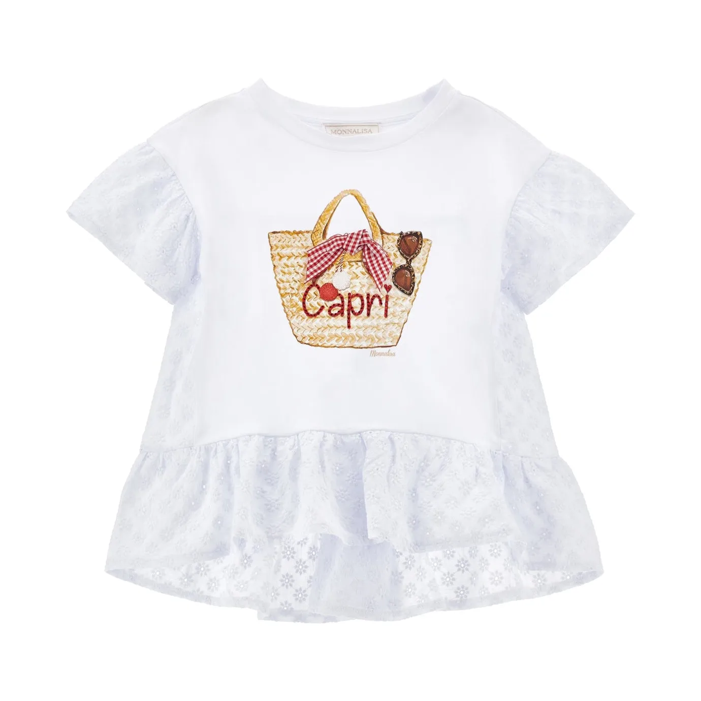 Girls White Bag T-Shirt