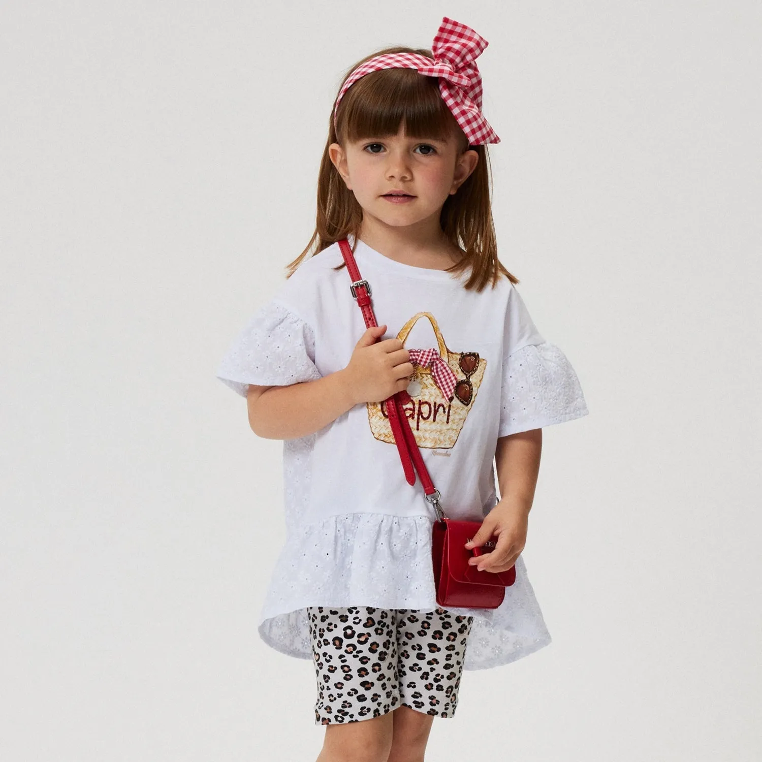 Girls White Bag T-Shirt