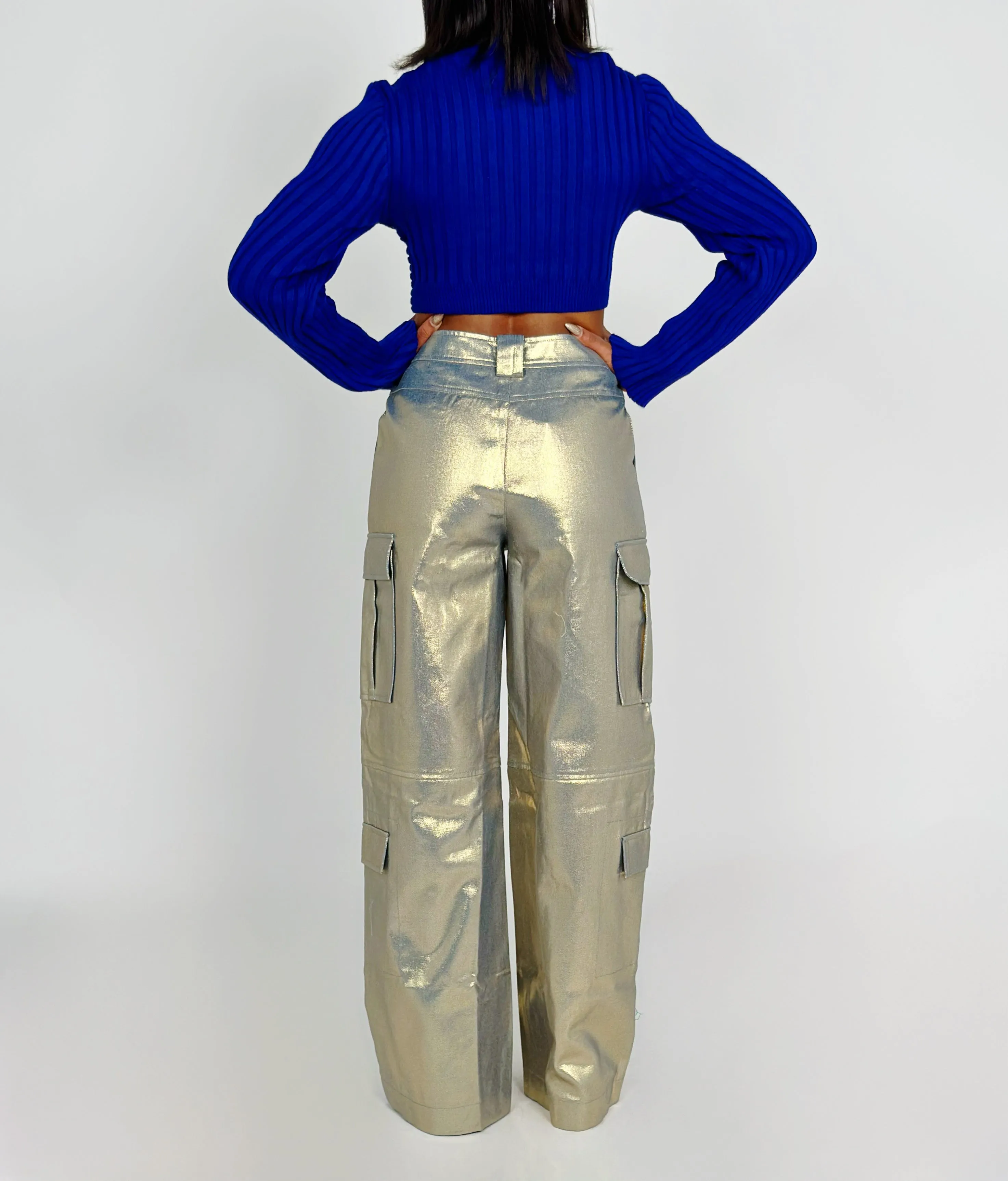 Gold Wide Pants