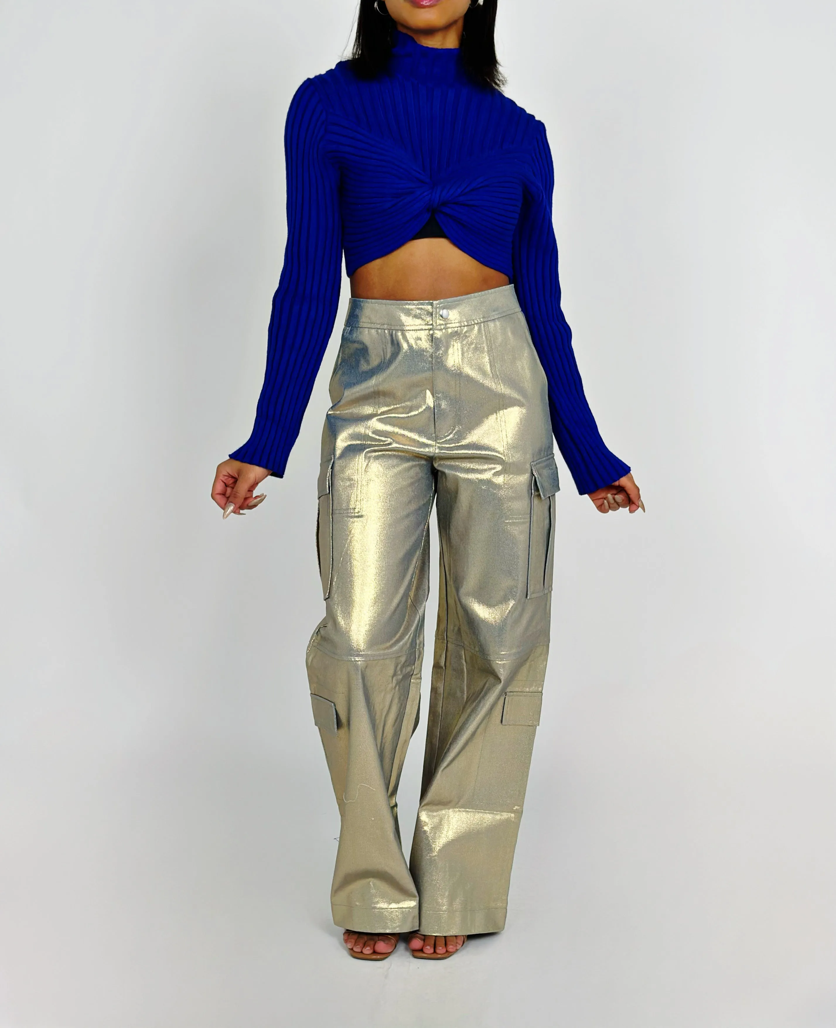 Gold Wide Pants