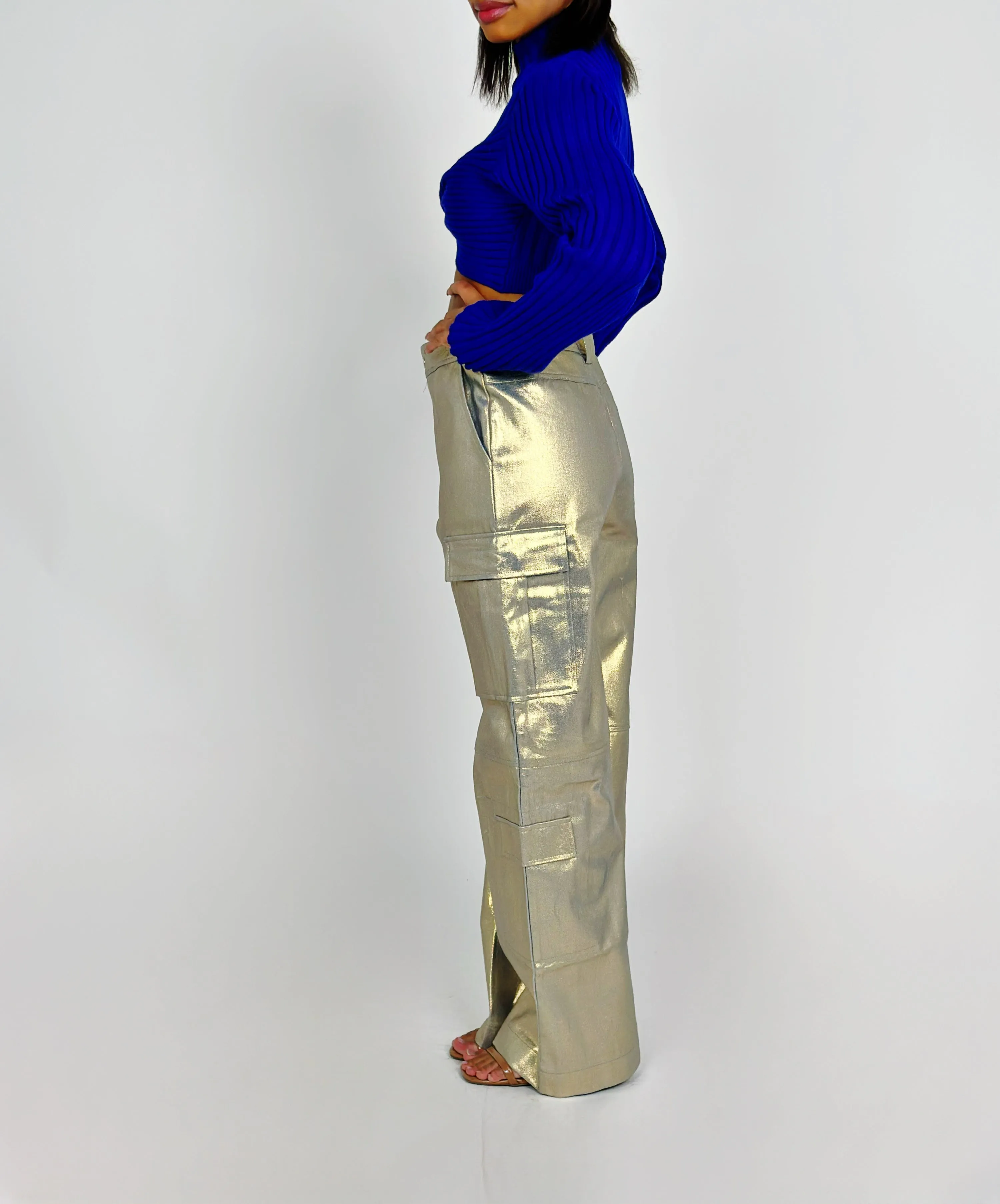Gold Wide Pants