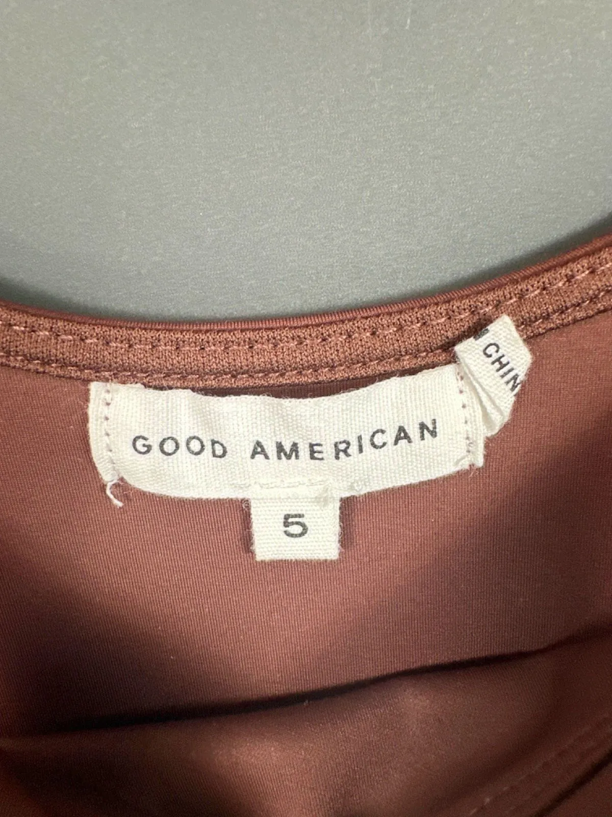 Good American Bark Coco Bodysuit UK XXL