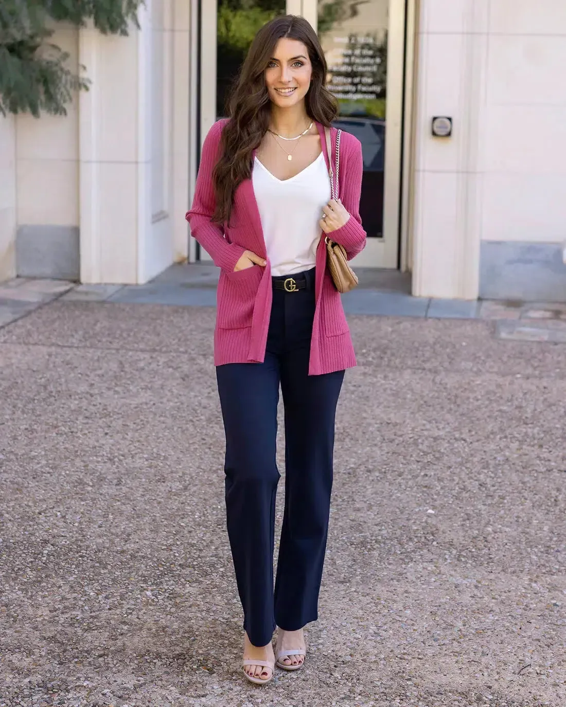 Grace & Lace Ribbed Knit Cardigan