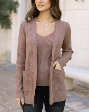 Grace & Lace Ribbed Knit Cardigan